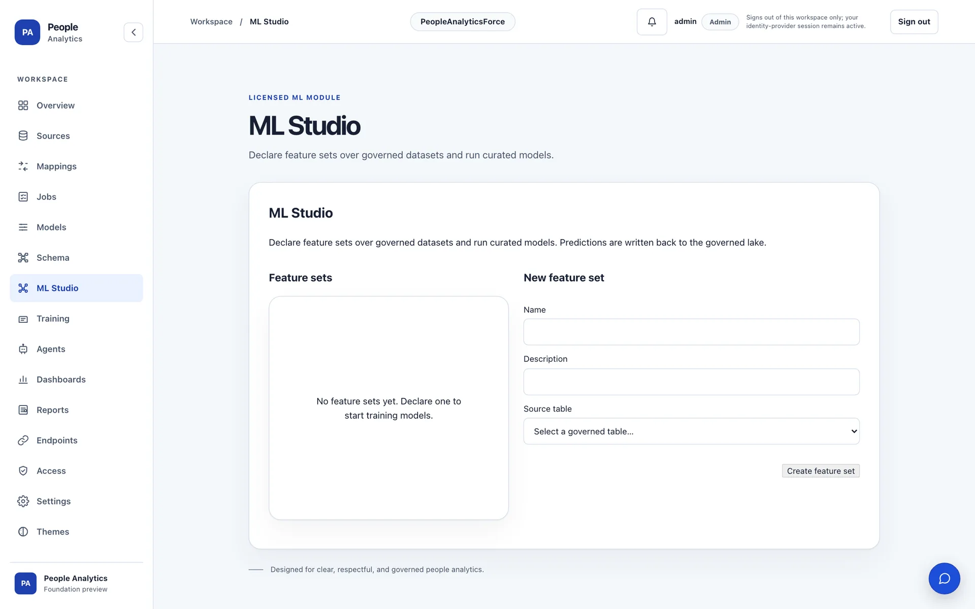 Workforce Observatory — ML Studio with workforce forecasting models and features
